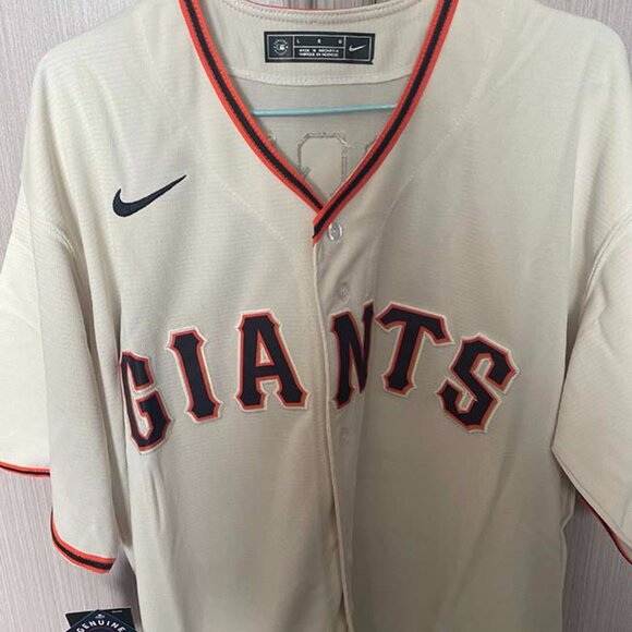 Mens Buster Posey #28 Cream San Francisco Giants Big & Tall Jersey - Picture 3 of 6